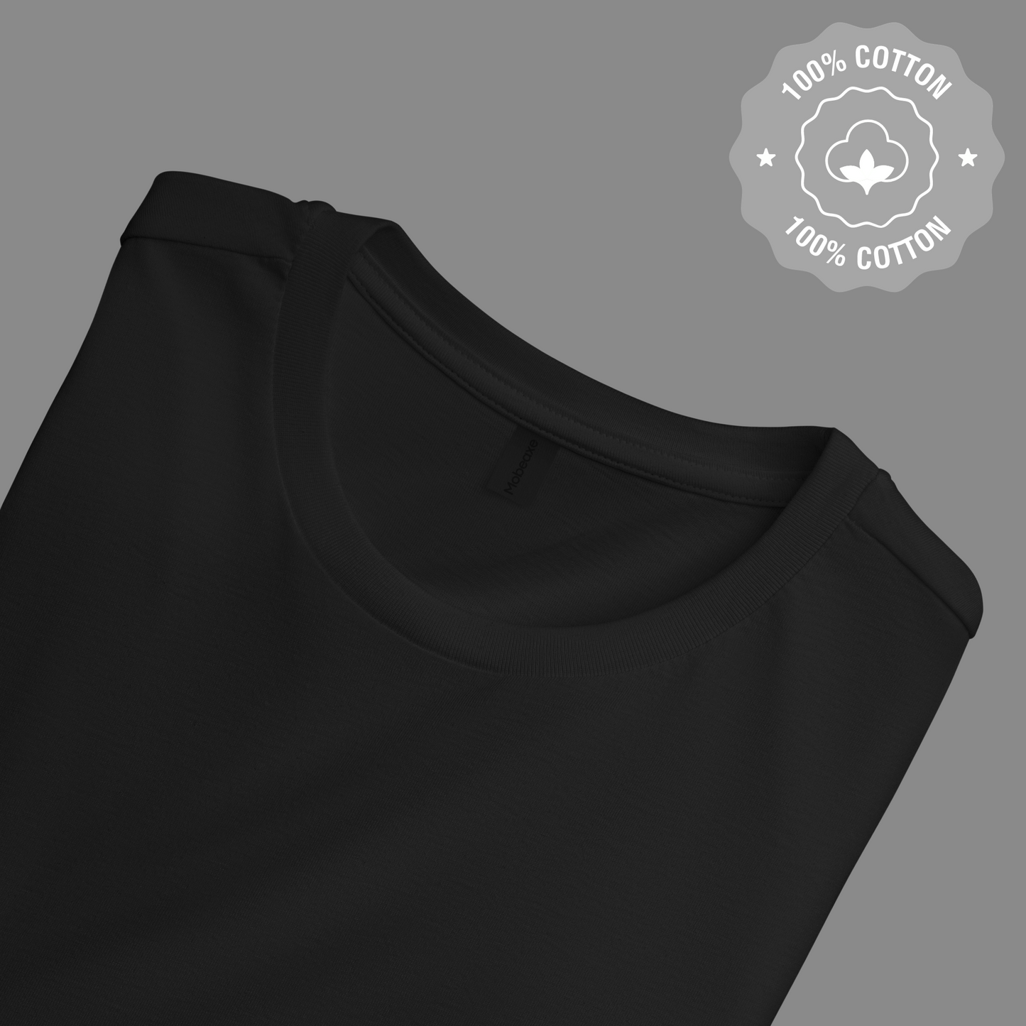 Round neck t shirt - Black Color