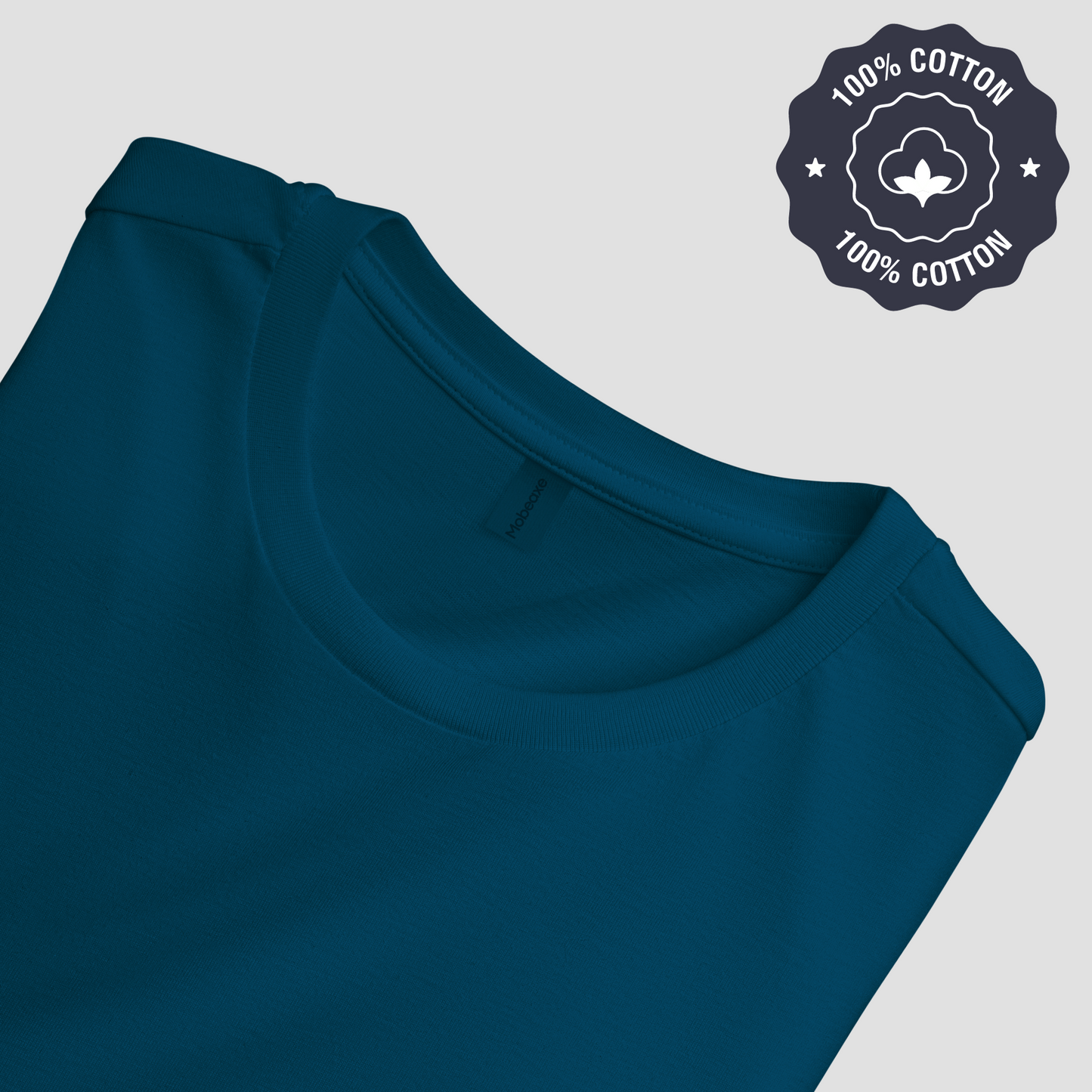 Round neck t shirt - Navy Blue