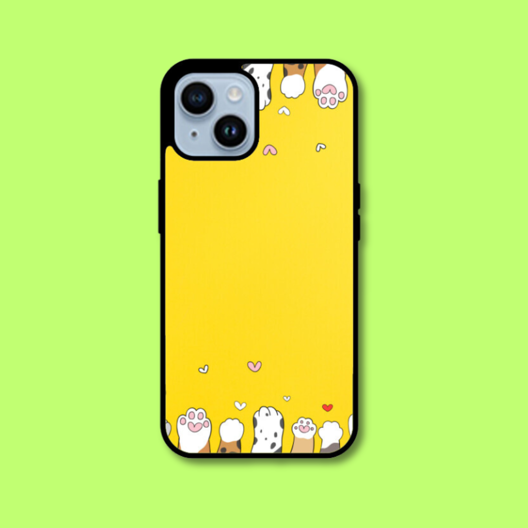 Apple iPhone 14 - Trending designee yellow byground