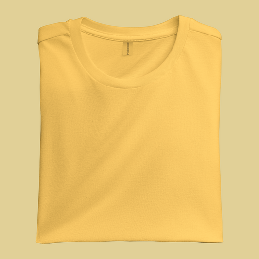 Round neck t-shirt - Golden Yellow
