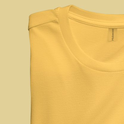 Round neck t-shirt - Golden Yellow