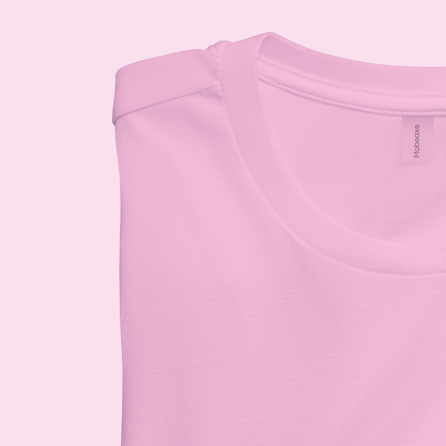 Round neck t shirt - Light Pink