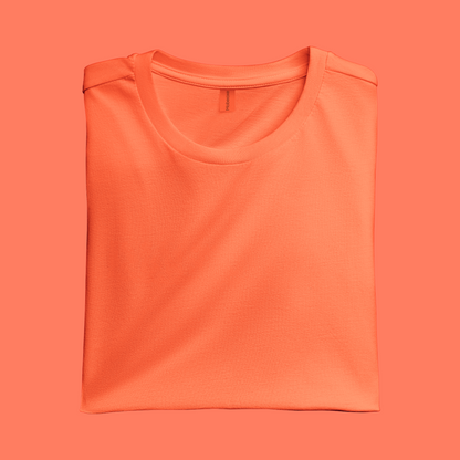 Round neck t shirt - Orange color