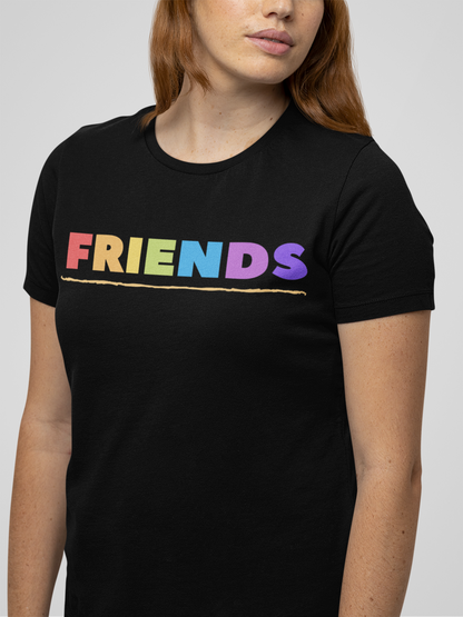 Friends Printed T-Shirt Black Color