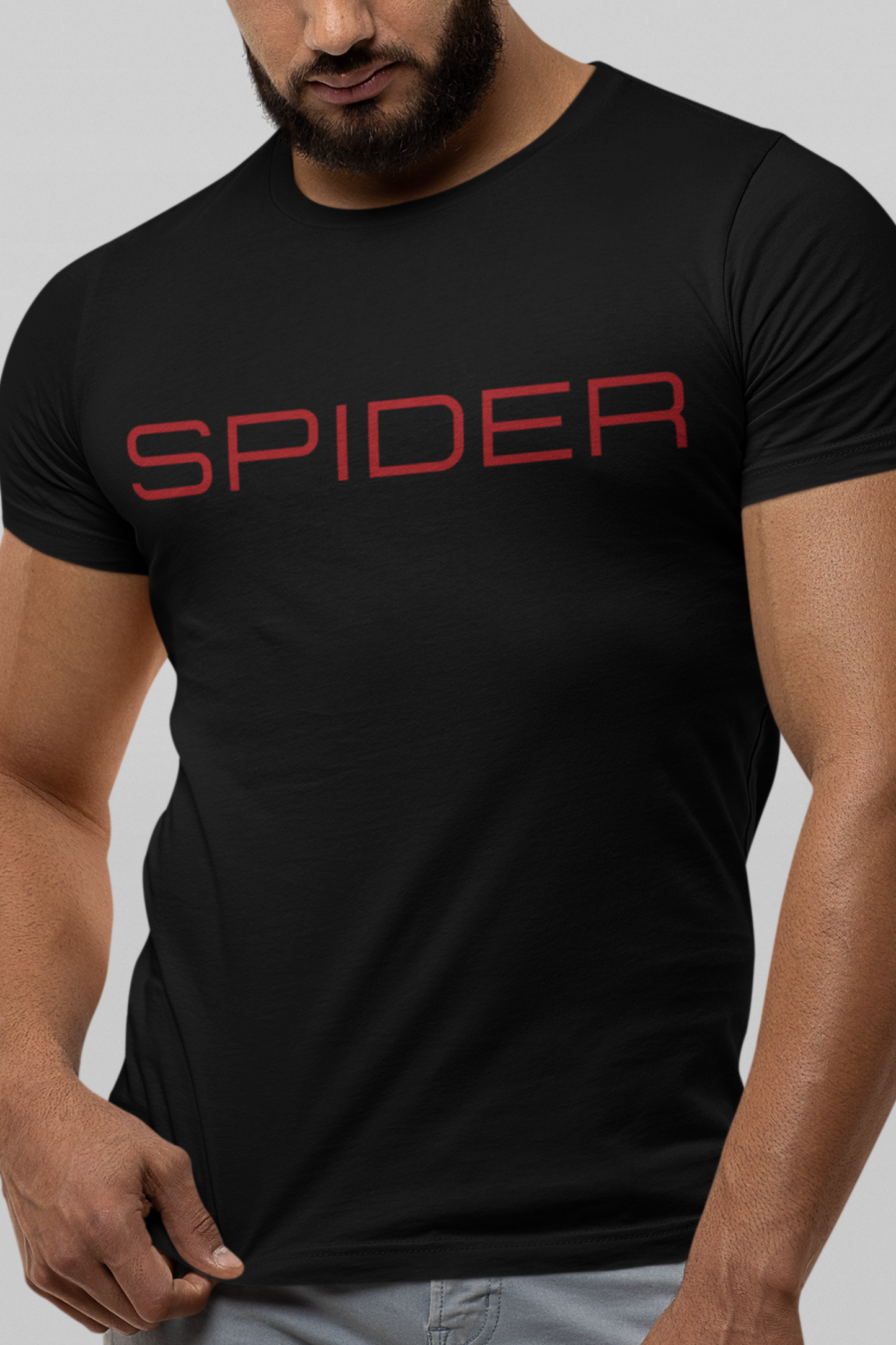 Spider printed t shirt for men