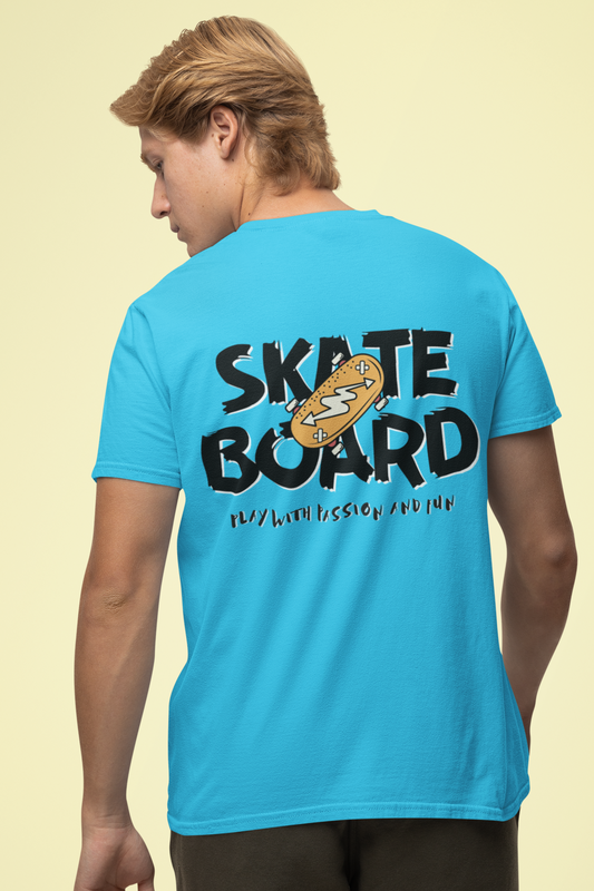 Skate Board Printed T Shirt Regular Fit Tee