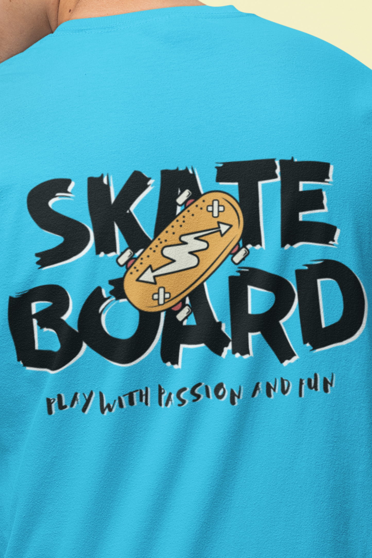 Skate Board Printed T Shirt Regular Fit Tee