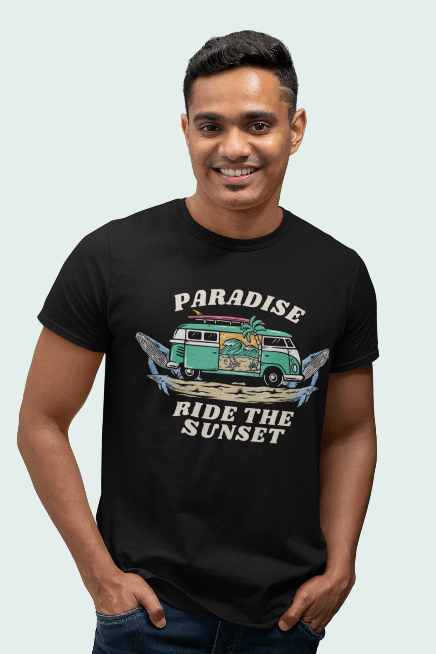 Printed Tee Paradise Ride The Sunset