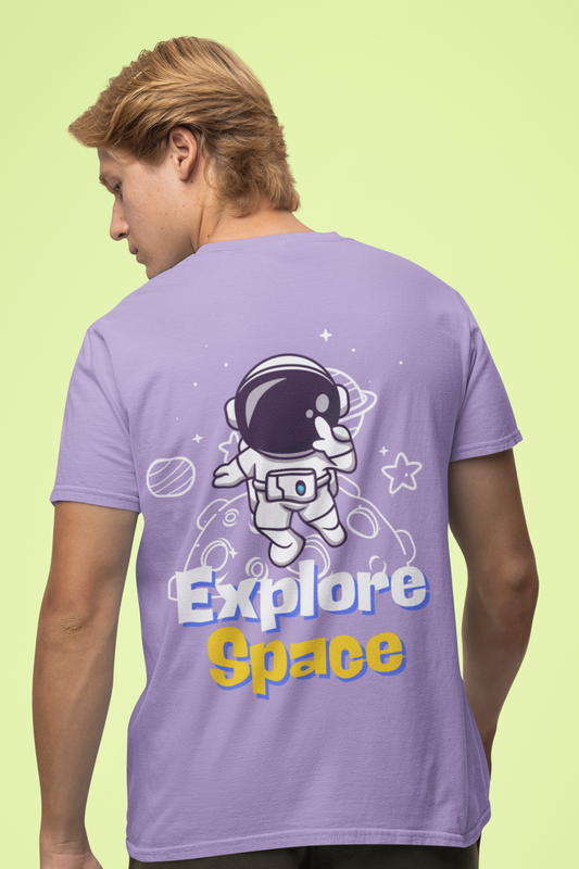 Printed T Shirt Explore Space