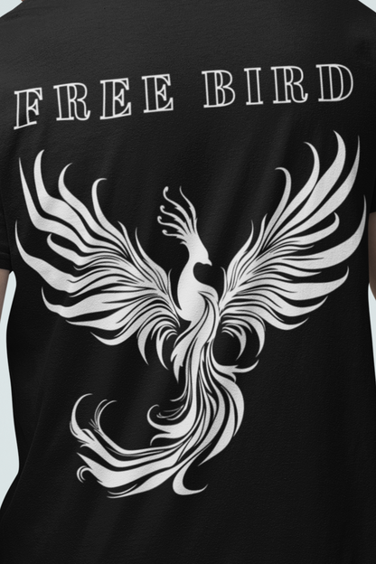 Printed T-Shirt Free Bird.