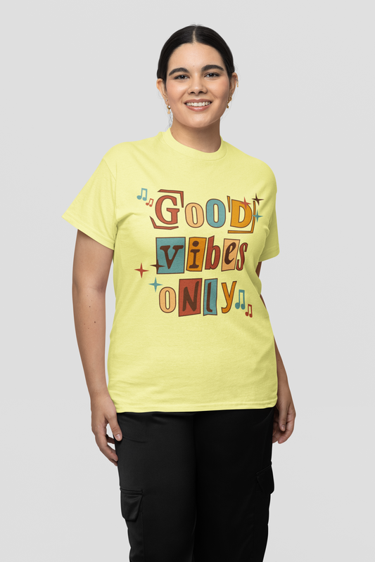 Good Vibes Only  Printed T-Shirt