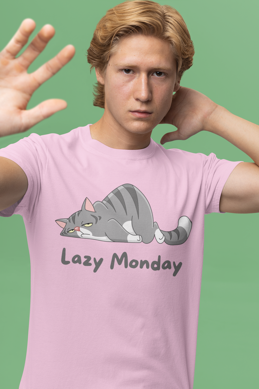 Lazy Monday - T Shirt Light Pink Colour