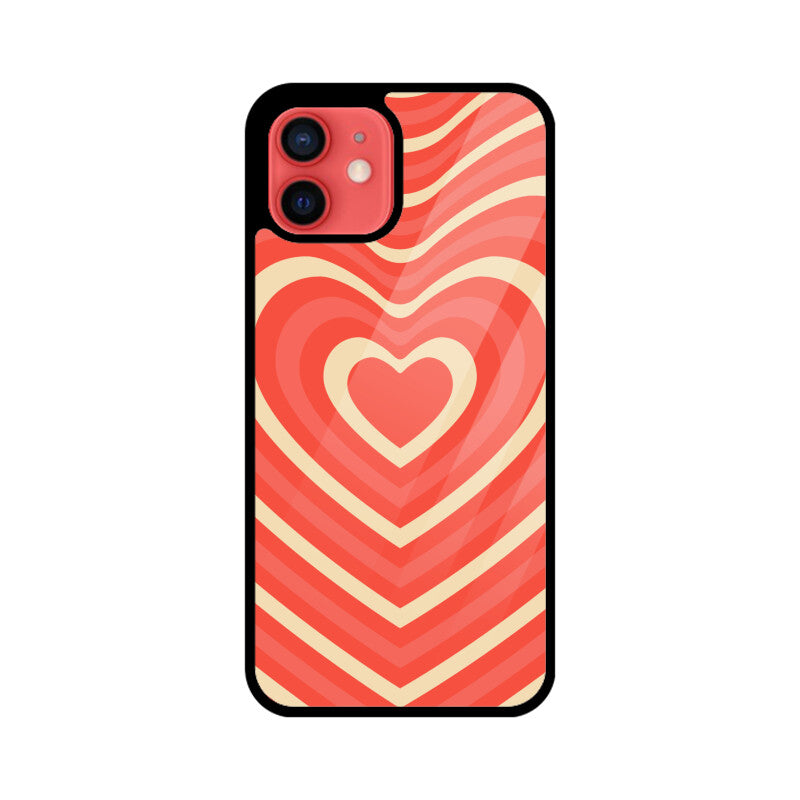 Apple iPhone 12 - Groovy Heart Orange