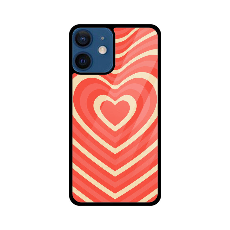 Apple iphone 12 Mini - Groovy Heart Orange